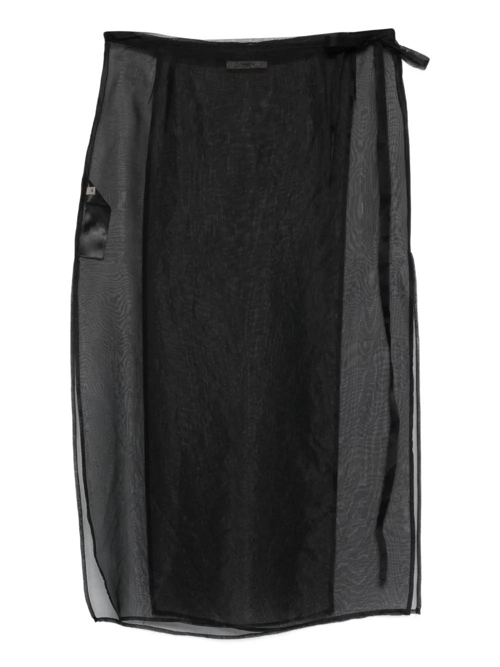 Barena wrap-panel skirt | Black | Image 1