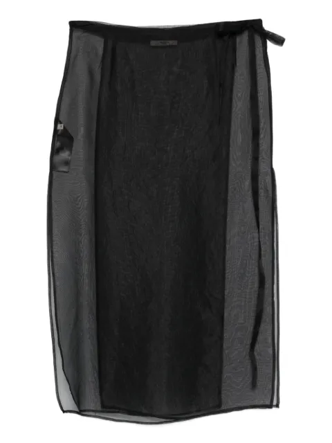 Barena wrap-panel skirt