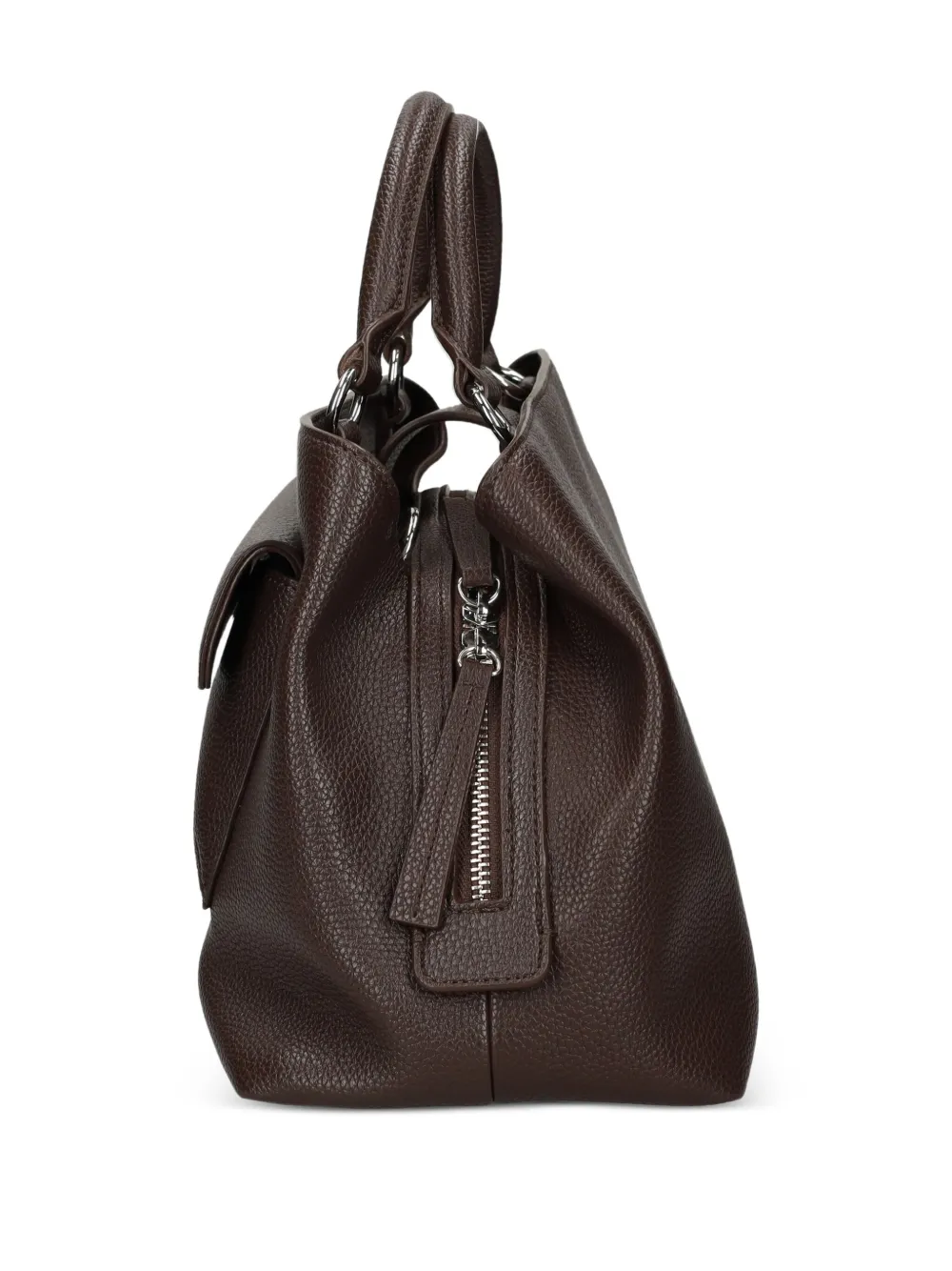 Armani Exchange Pocket-detail Tote Bag In Brown