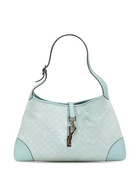 Gucci Pre-Owned 2000-2015 Square G Suede Jackie hobo bag