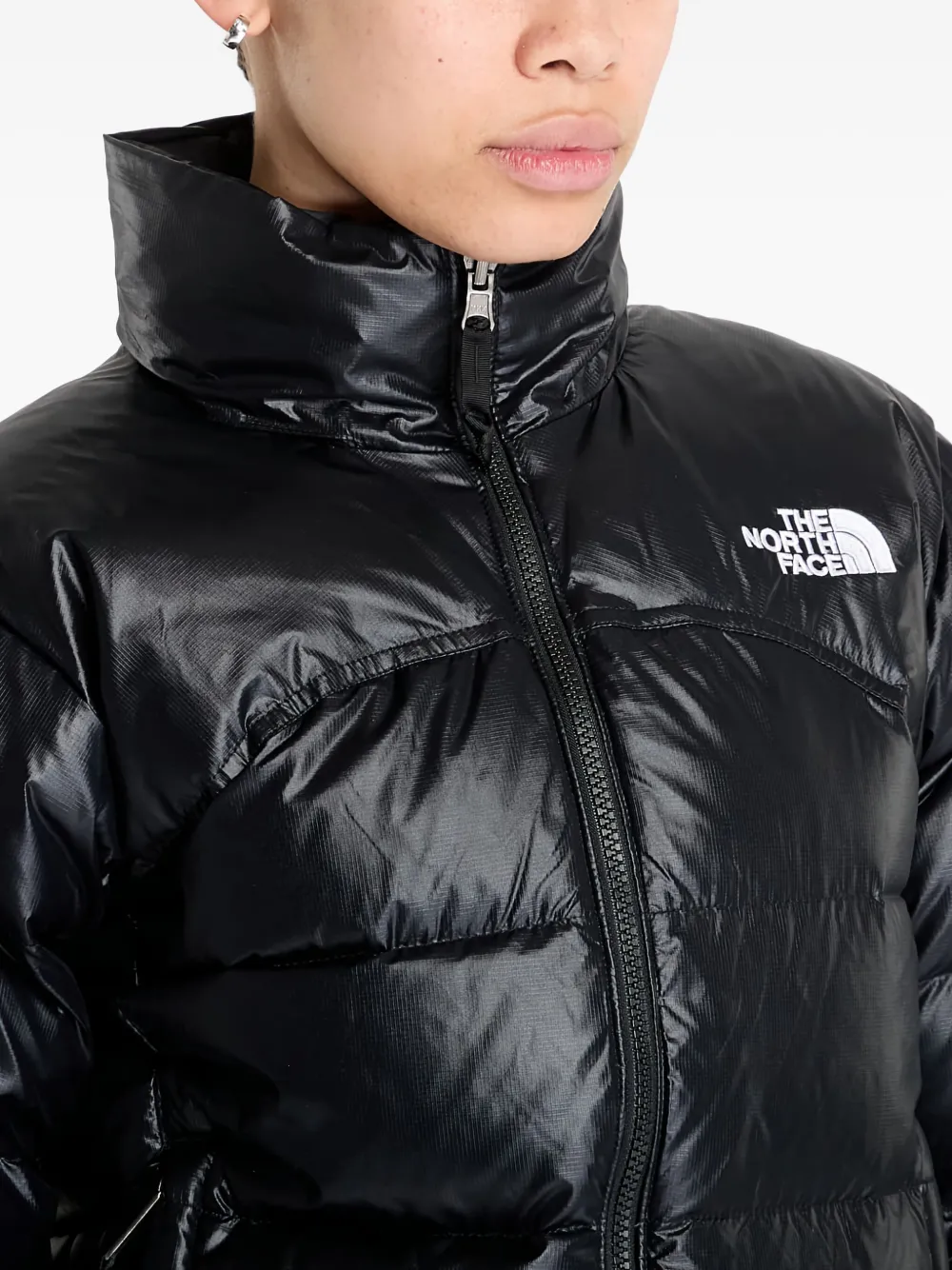 The North Face 2000 Retro Nuptse Puffer Jacket In Black