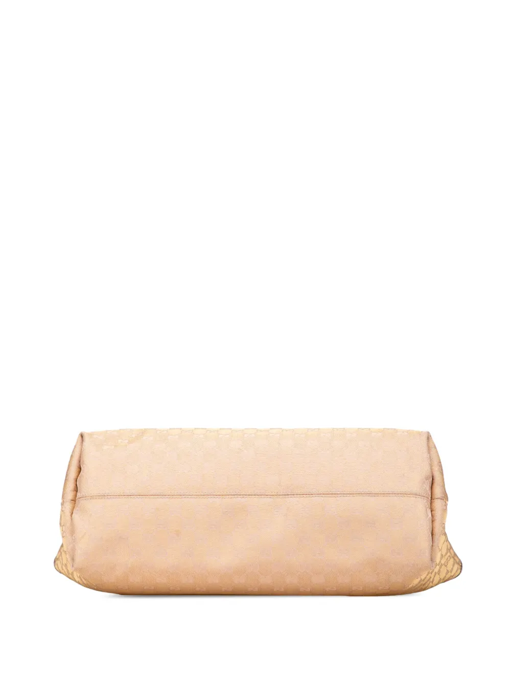 Pre-owned Gucci 2000-2015 Gg Canvas Web Tote Bag In Gold