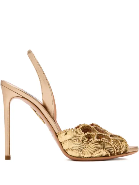 Aquazzura 105mm crystal-embellishment sandals