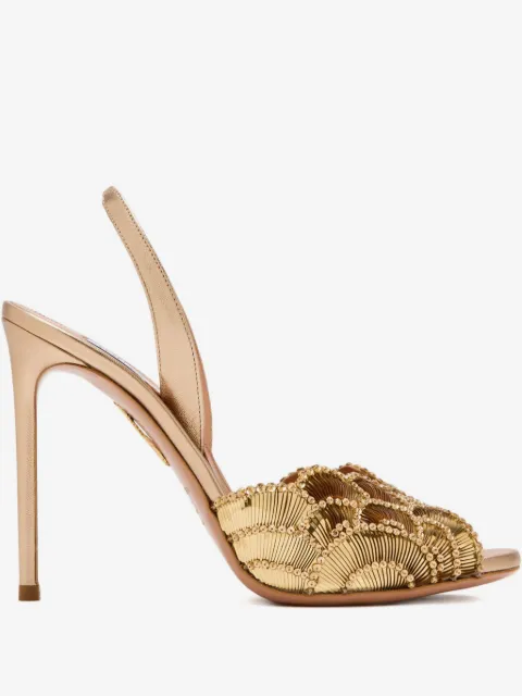 Aquazzura sandales 105 mm à ornements en cristal