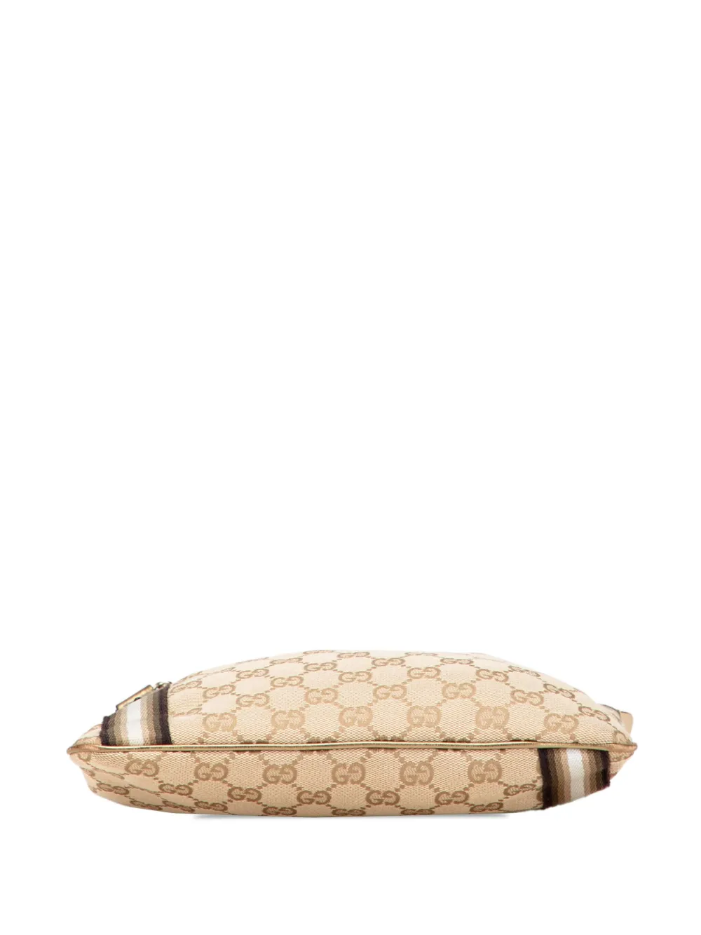 Pre-owned Gucci 2000-2015 Gg Canvas Jolicoeur Crossbody Bag In Brown