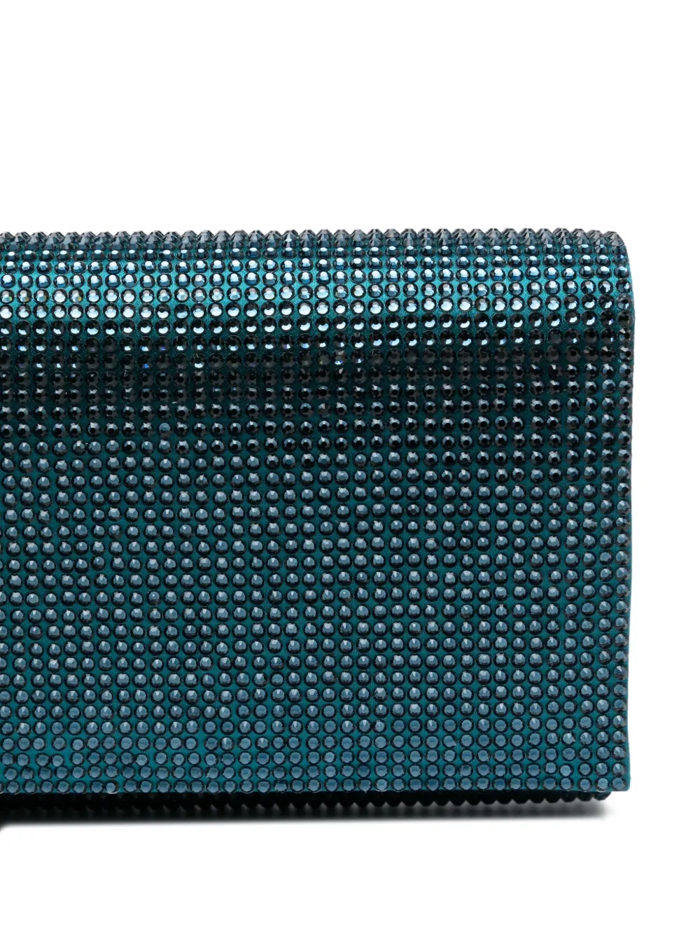 René Caovilla Clutch verfraaid met stras Blauw