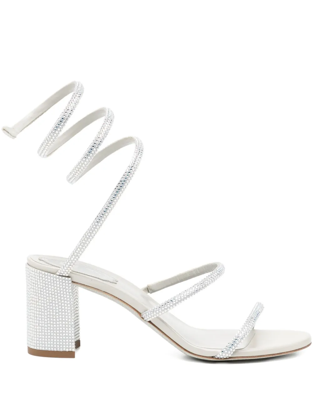 René Caovilla 80mm silver sandals - メタリック René Caovilla 80mm silver sandals - メタリック