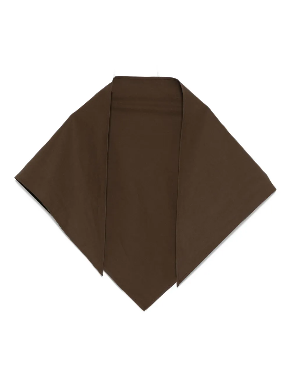 Magda Butrym shawl-collar cotton scarf - Marrone
