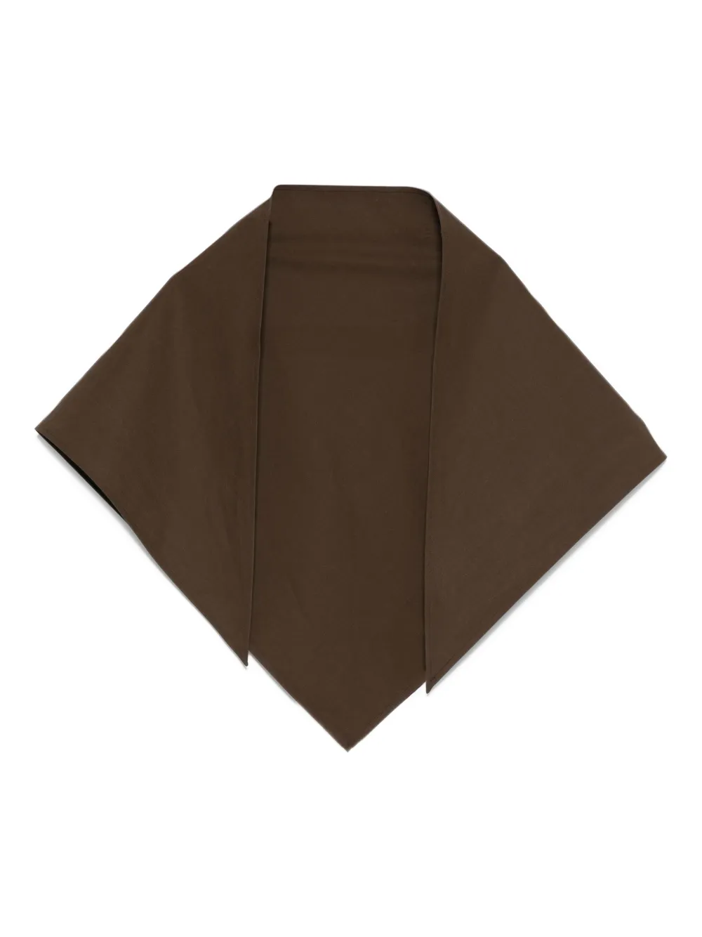 Magda Butrym shawl-collar cotton scarf | Brown | Image 1