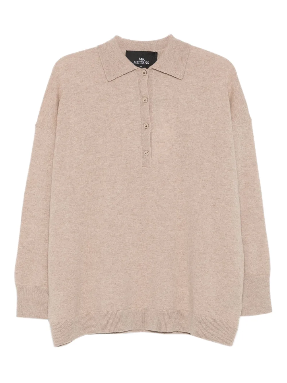 Mr. Mittens Gigi polo-neck button sweater | Neutrals | Image 1