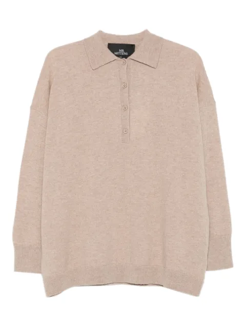 Mr. Mittens Gigi polo-neck button sweater