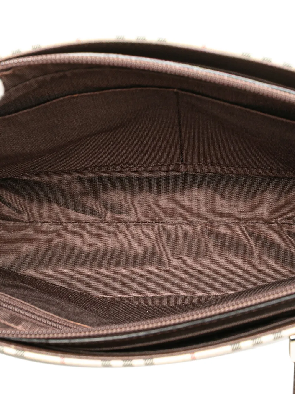 Pre-owned Burberry 2000-2017 House Check Canvas Tote Bag In Brown