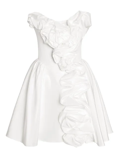 POST MERIDIEM corset ruffled mini dress