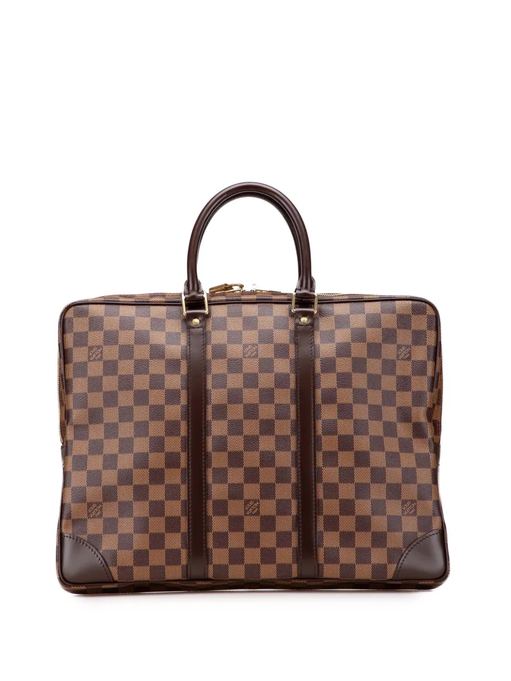 Louis Vuitton Pre-Owned 2006 Damier Ebene Porte Documents Voyage PM business bag | Brown | Image 1