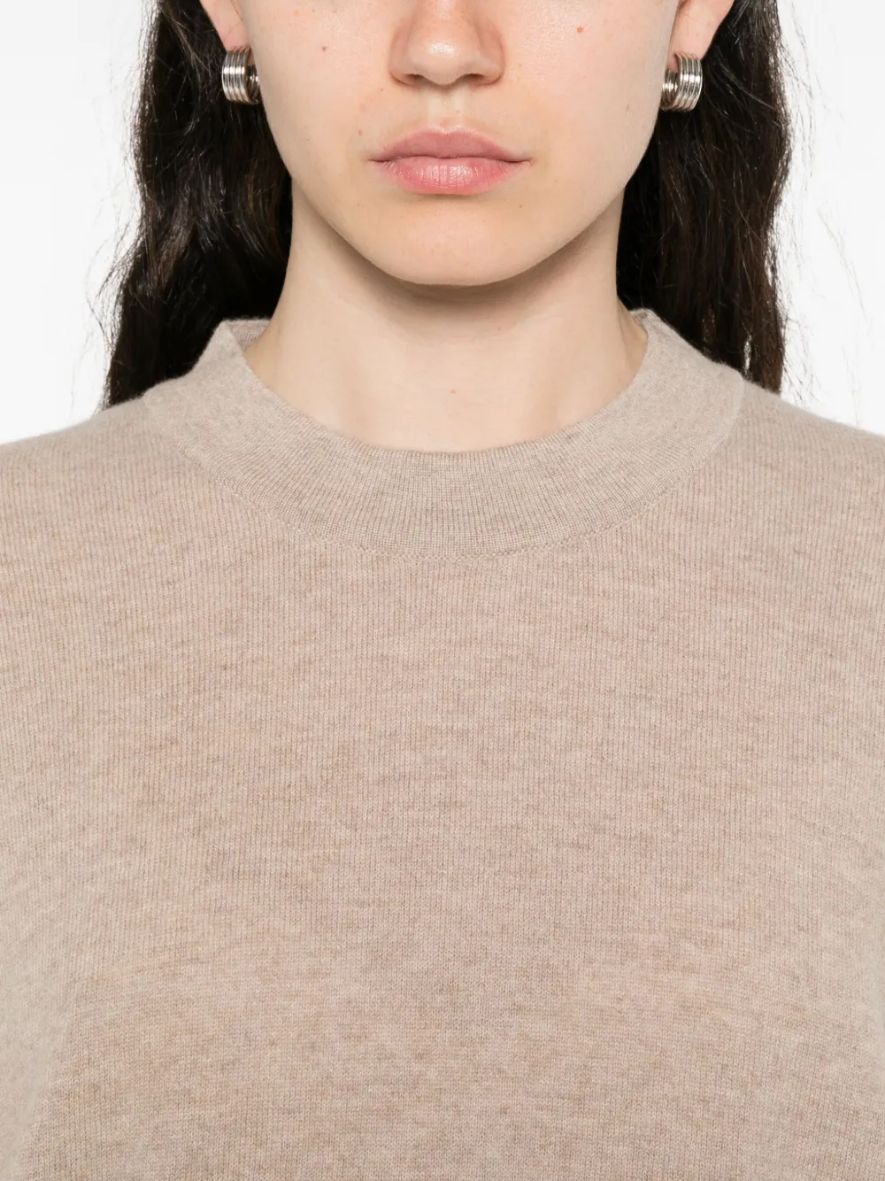 Mr Mittens Mia Short-sleeve Round-neck Top In Brown