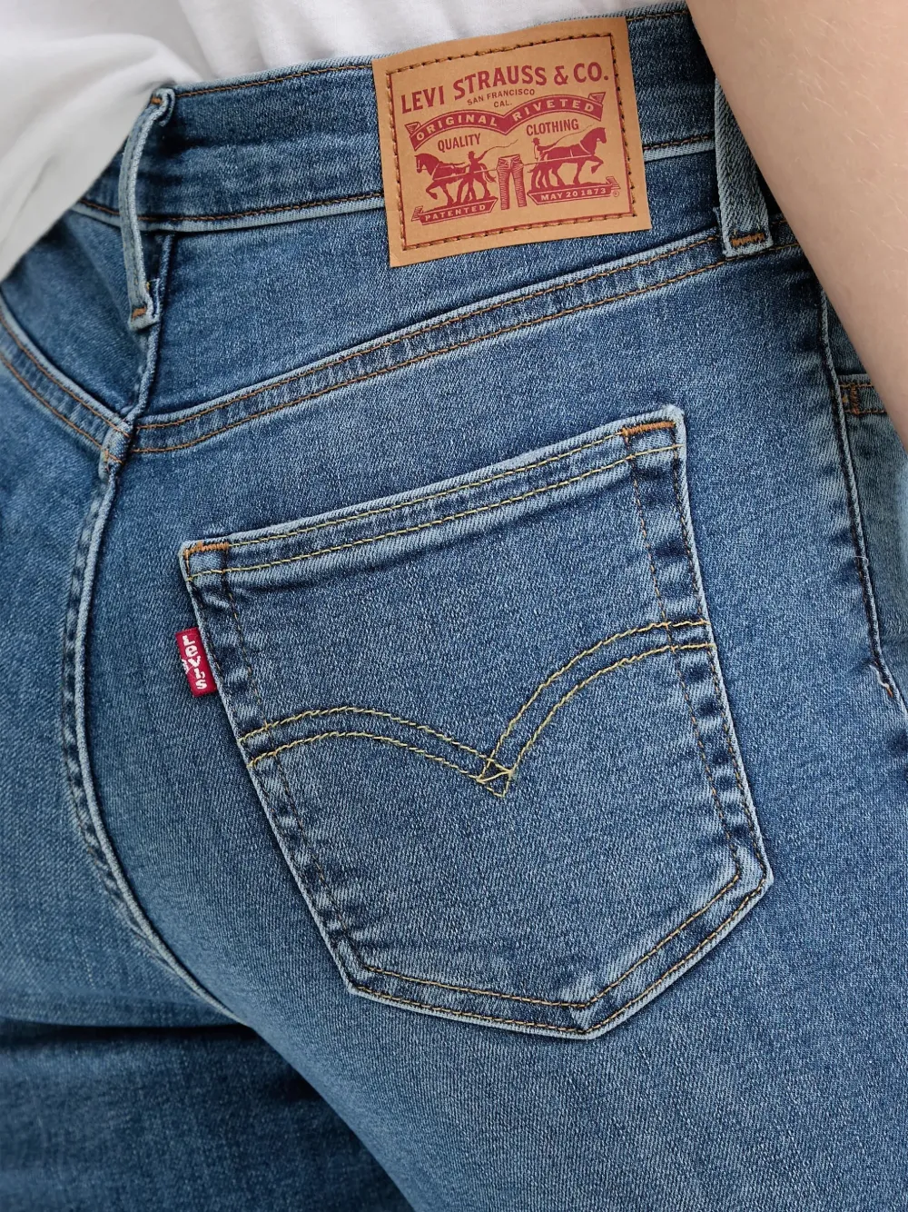 Levi's 720 jeans met zak Blauw