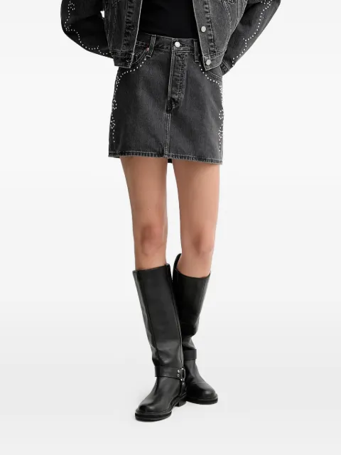 Levi's studded A-line mini skirt