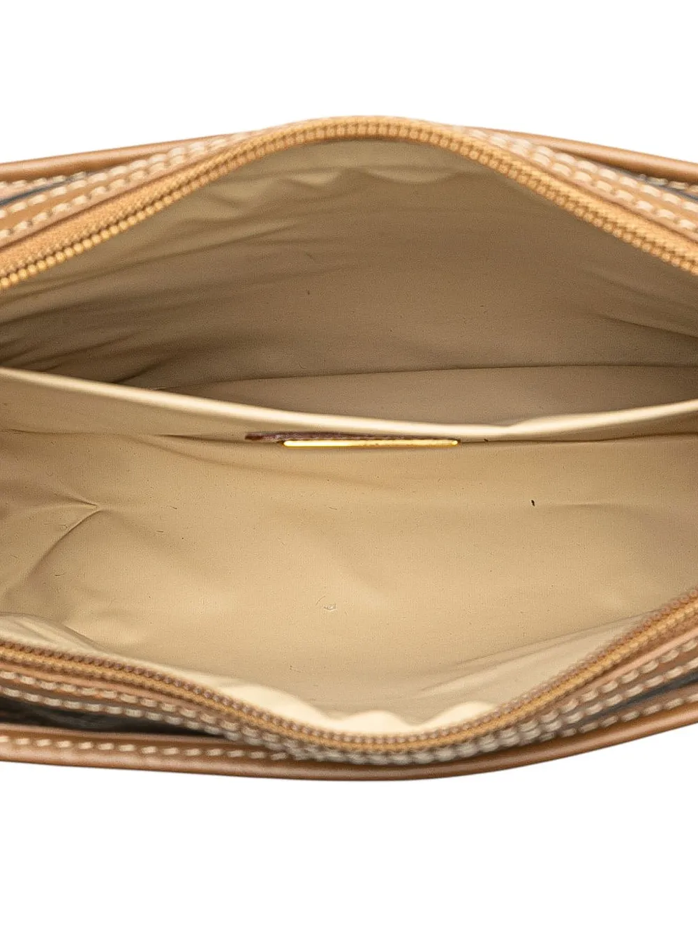 Pre-owned Dior 20th Century Honeycomb Coated Canvas Clutch Bag In Black