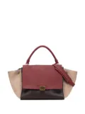 Celine Pre-Owned 2015 Medium Tricolor Leather Trapeze satchel - Red