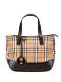 Burberry Pre-Owned 2000-2017 Haymarket Check Canvas tote bag - Brown