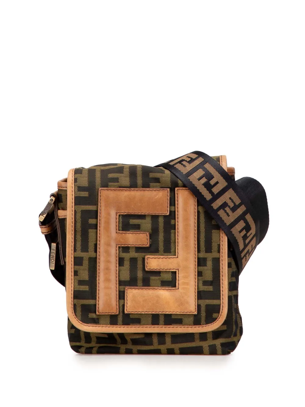 Fendi Pre-Owned 2000-2010 Mini FF Zucca Canvas crossbody bag | Brown | Image 1