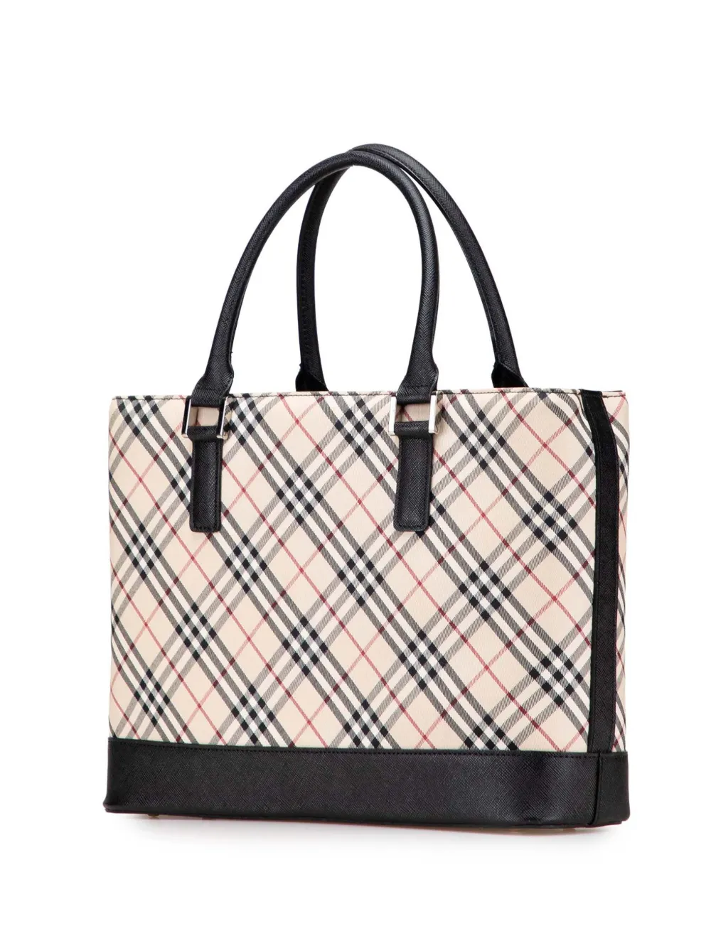 Pre-owned Burberry 2000-2017 Nova Check Canvas Tote Bag In Brown