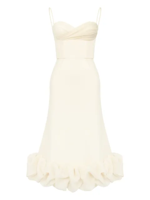 POST MERIDIEM vestido midi drapeado