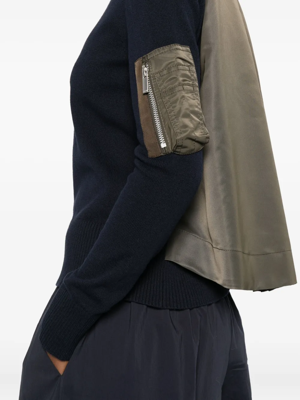 sacai Trui met vlakken Blauw