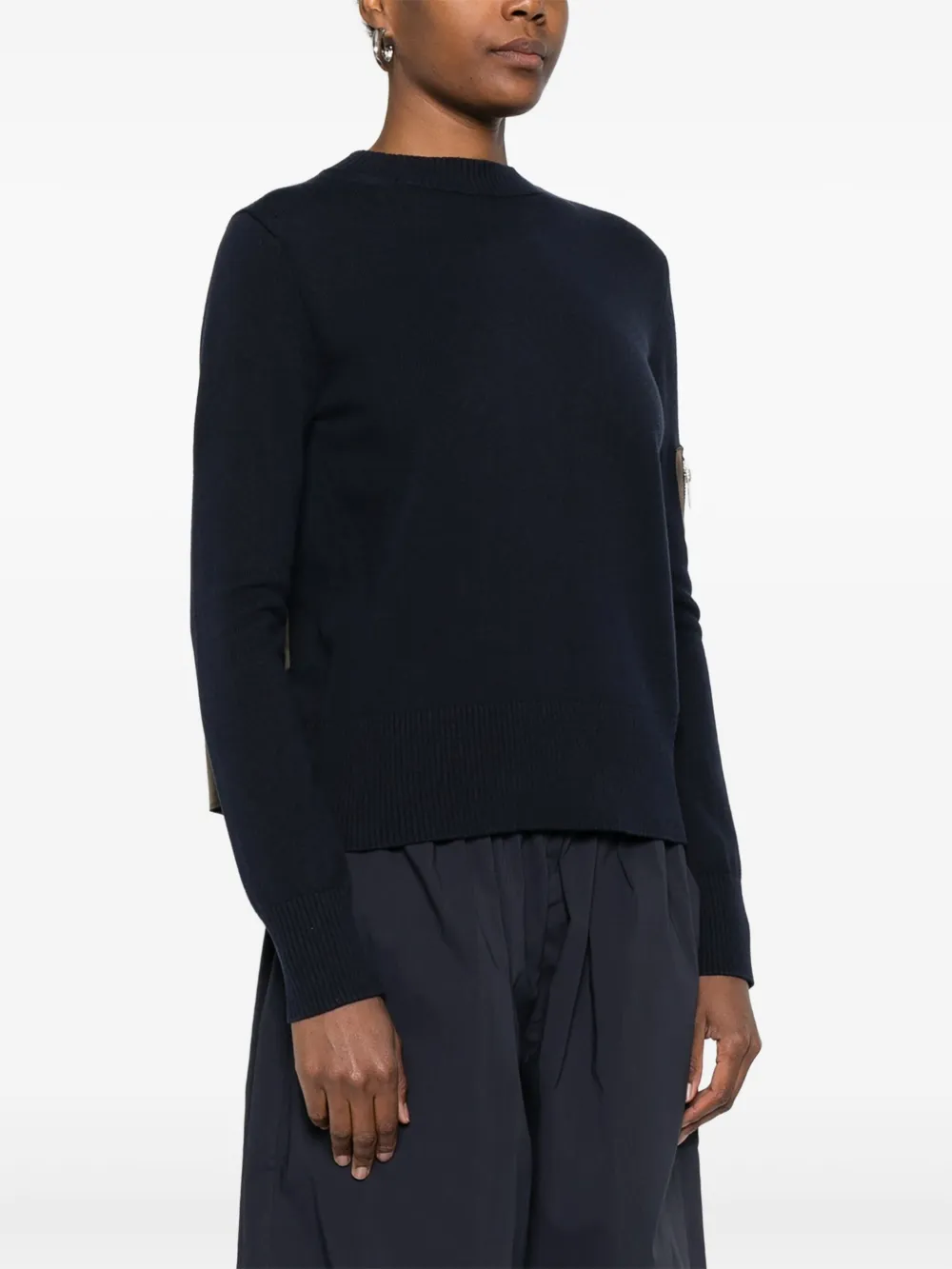 sacai Trui met vlakken Blauw
