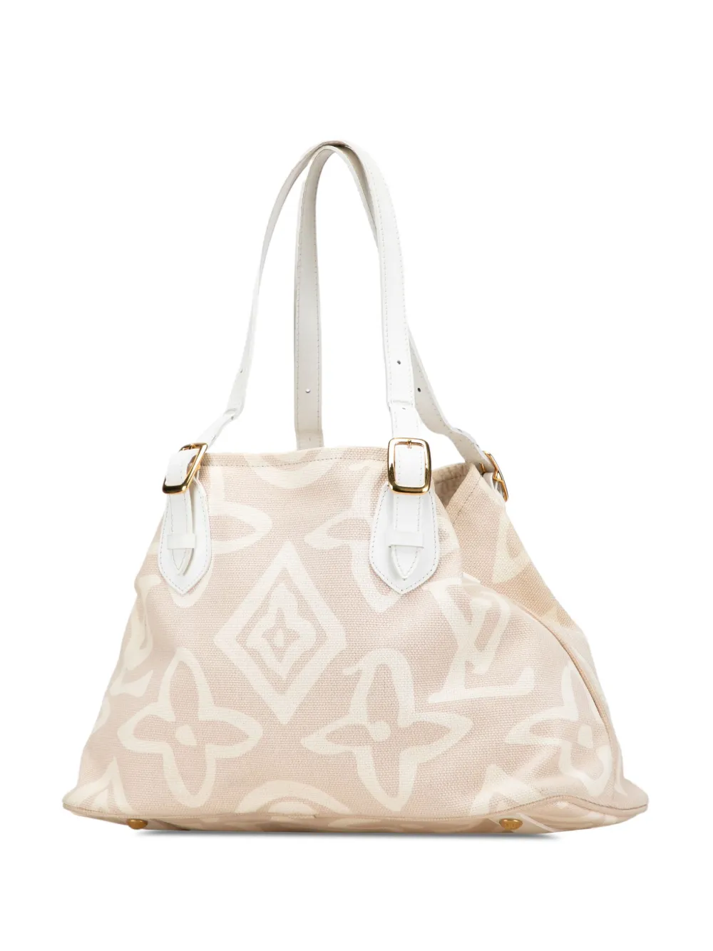 Pre-owned Louis Vuitton 2008 Monogram Tahitienne Cabas Pm Tote Bag In Brown