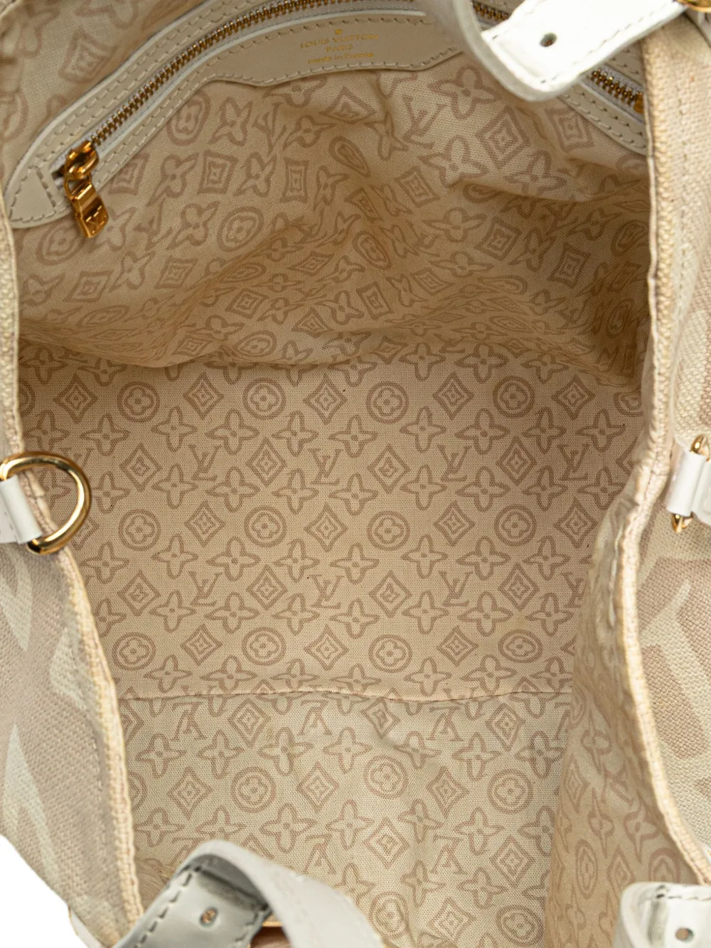 Pre-owned Louis Vuitton 2008 Monogram Tahitienne Cabas Pm Tote Bag In Brown