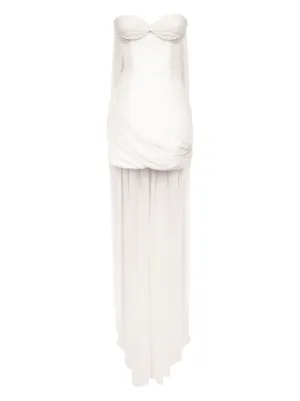 l'ide masquerade pleated strapless maxi dress Masquerade Gown - Noir  L'IDE