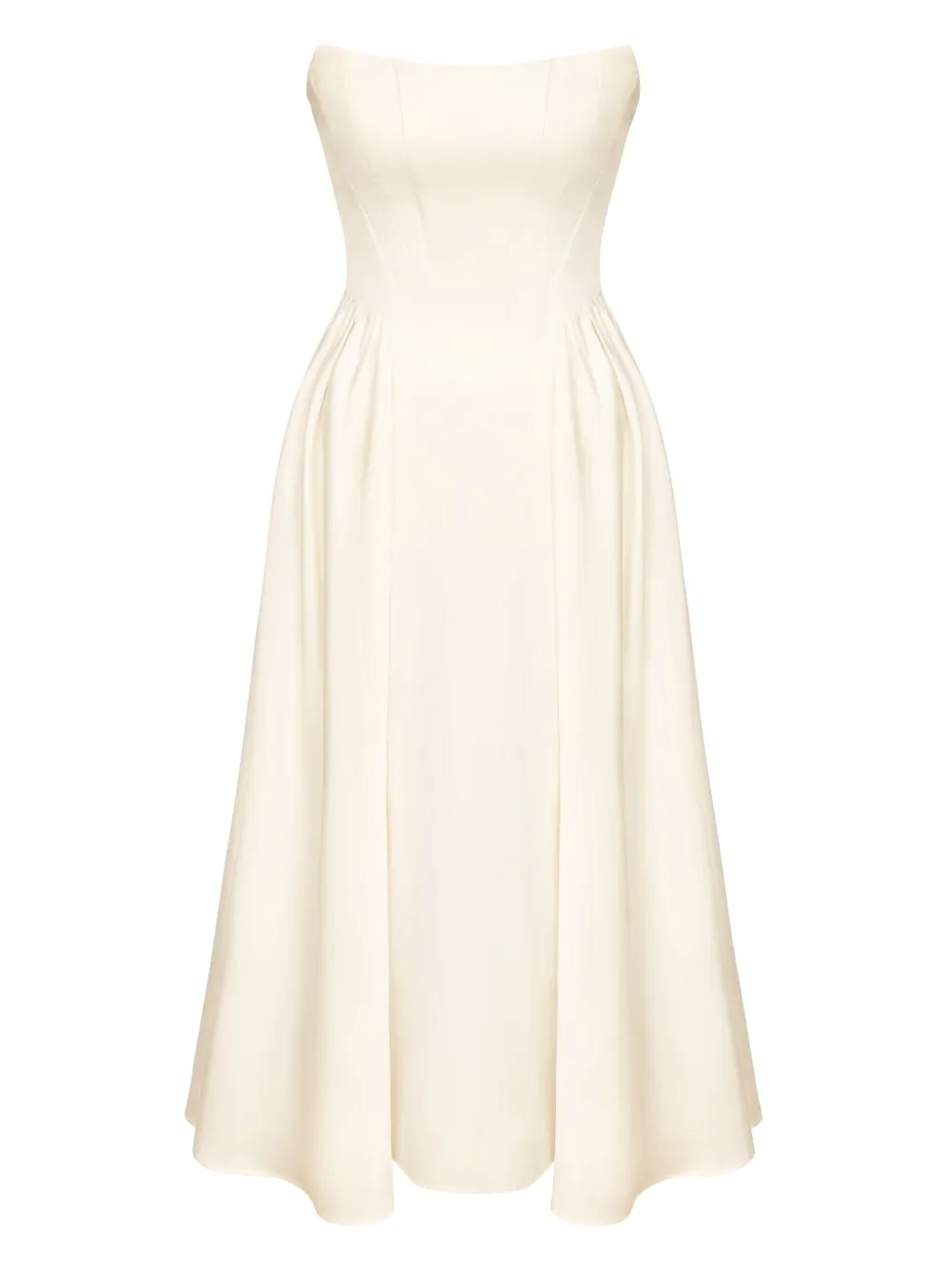 POST MERIDIEM vestido midi estilo corset | neutro | Image 1