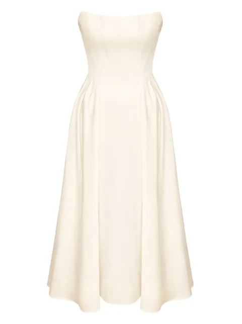 POST MERIDIEM corset-bodice midi dress