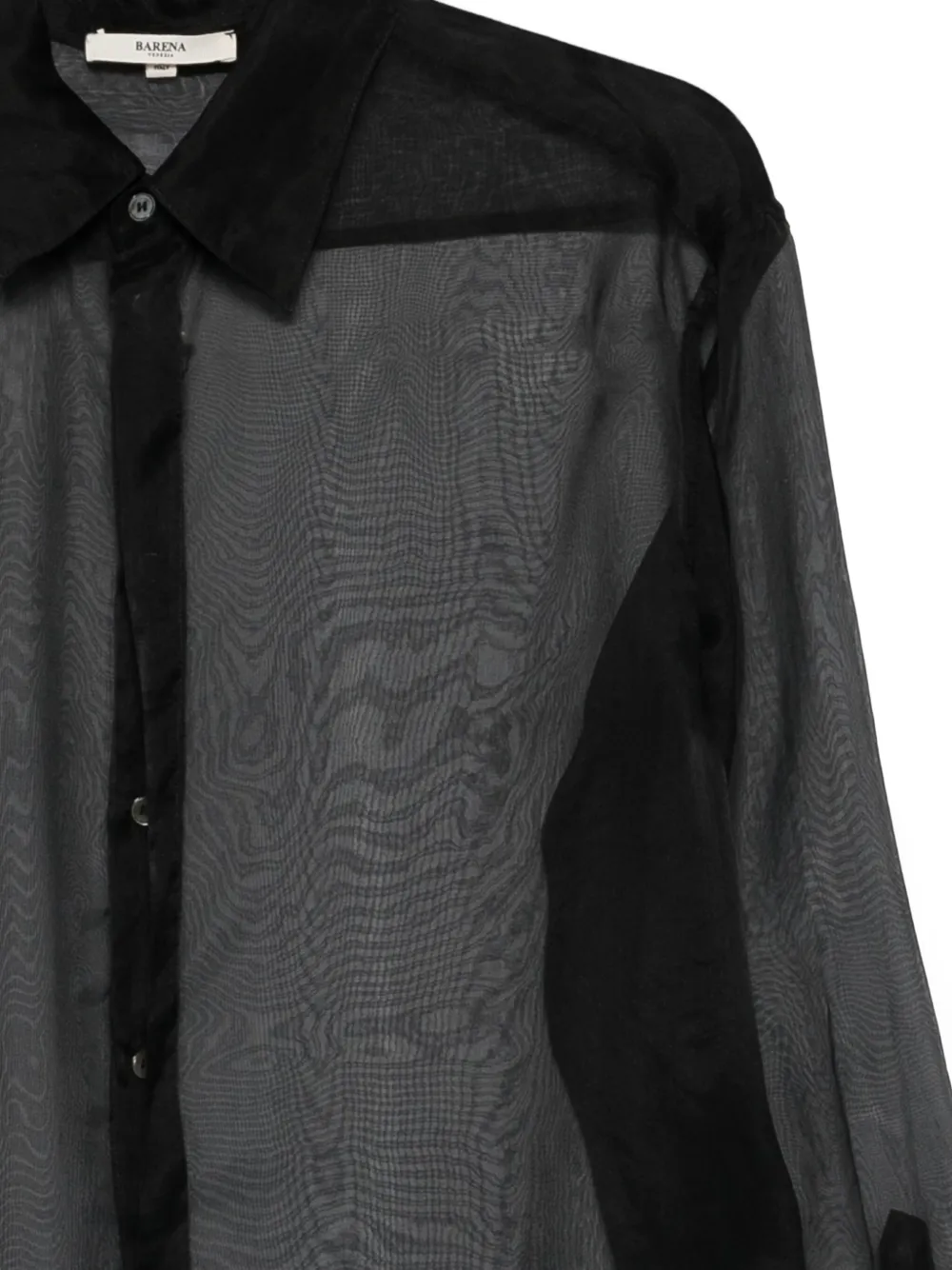 Barena Venezia Semi-transparentes Ausonia Hemd In Black
