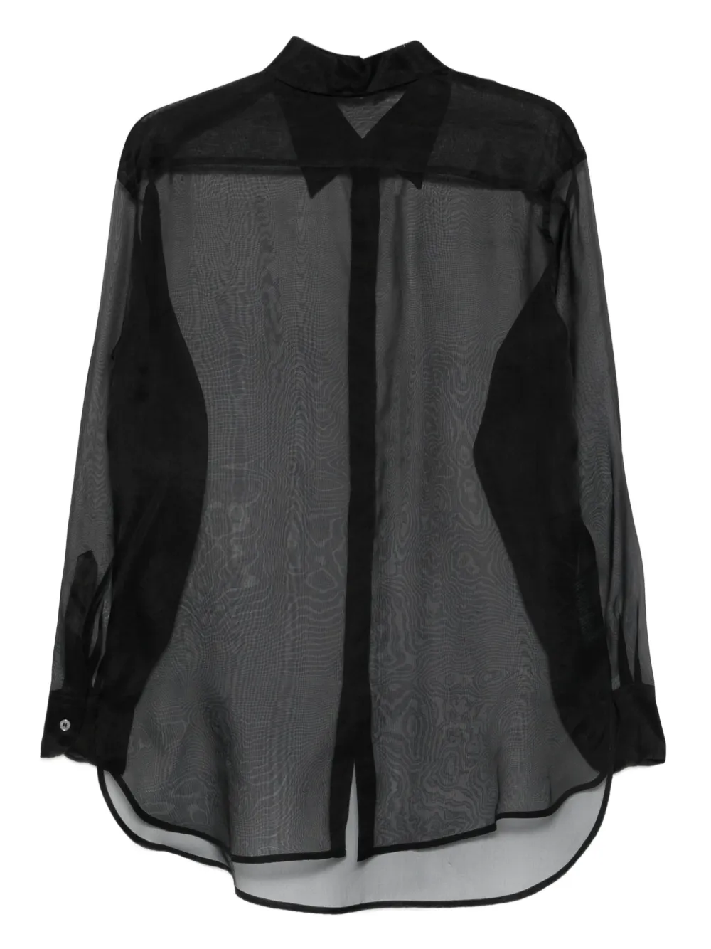 Barena Ausonia doorzichtige blouse - Zwart