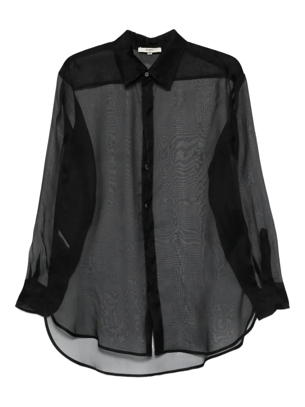 Barena Ausonia sheer shirt | Black | Image 1