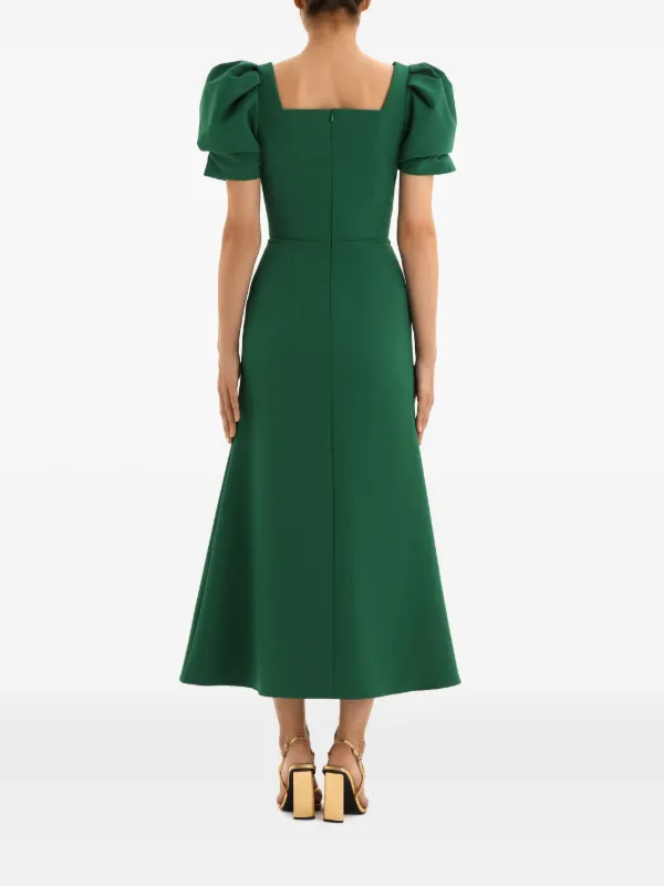 high neck bodycon midi dress Black Long Sleeve Jane Bodycon Midi Dress