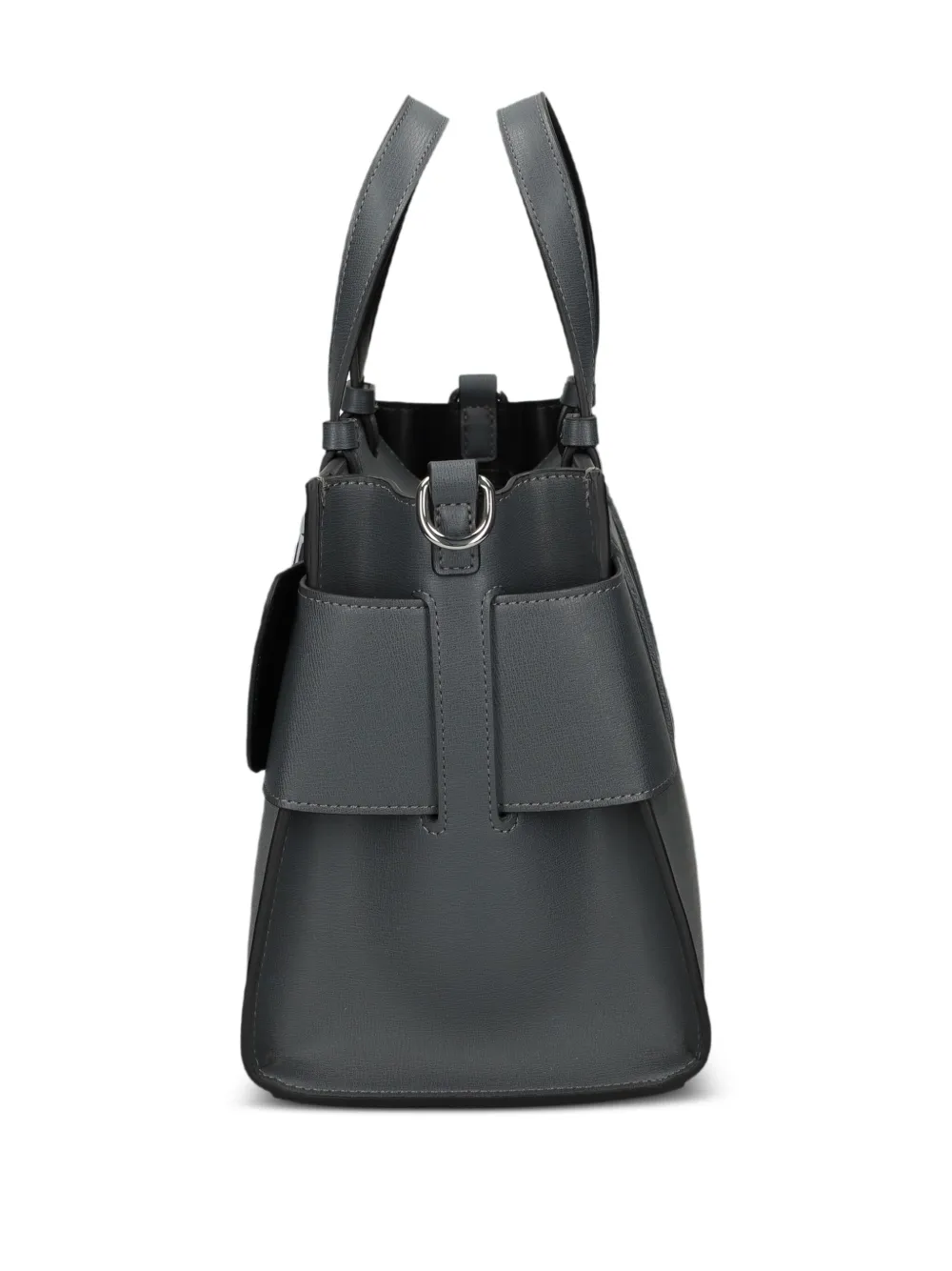 Armani Exchange Medium Logo-plaque Tote Bag In Gray