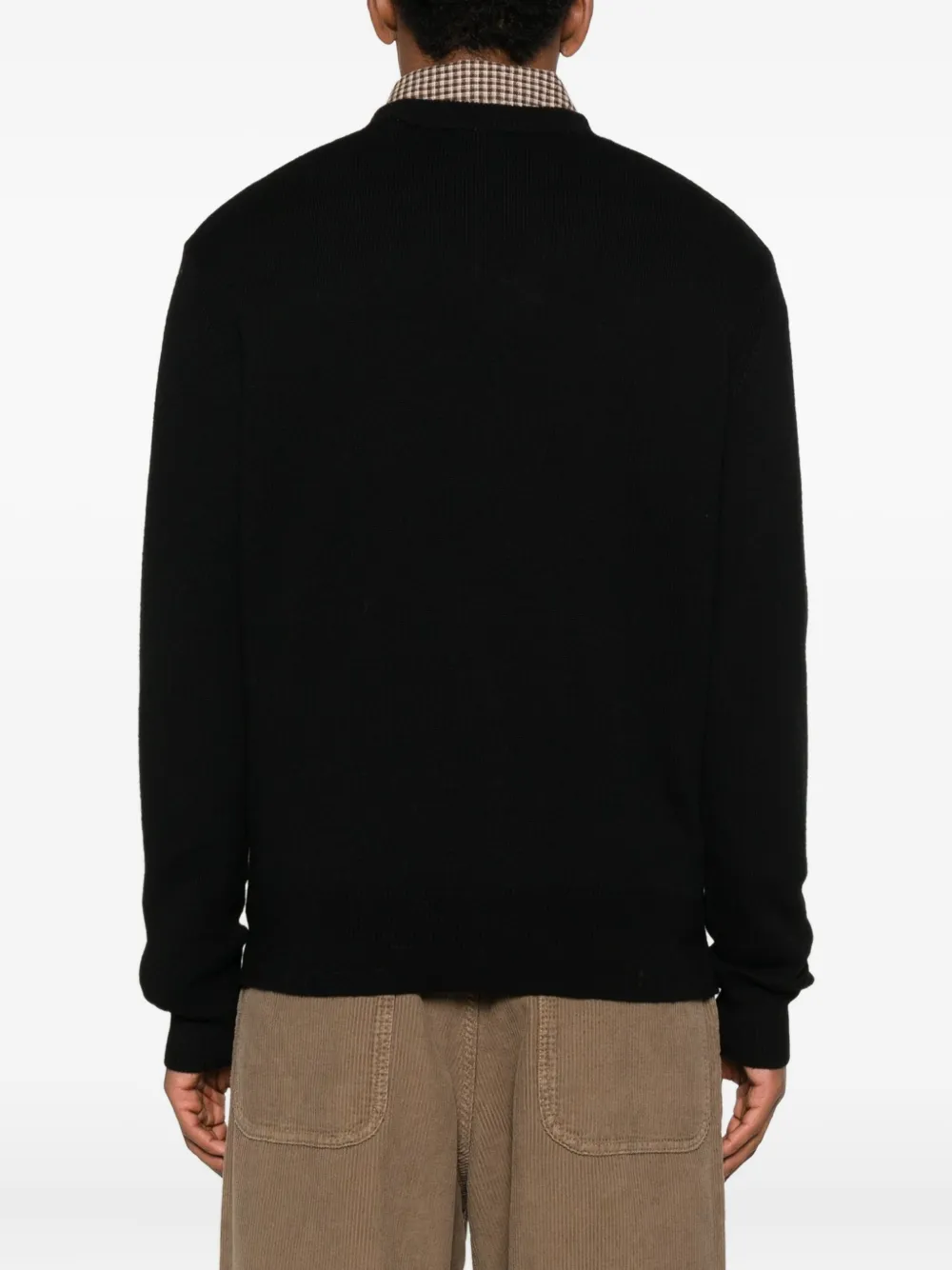 Sunflower Trui met V-hals Zwart