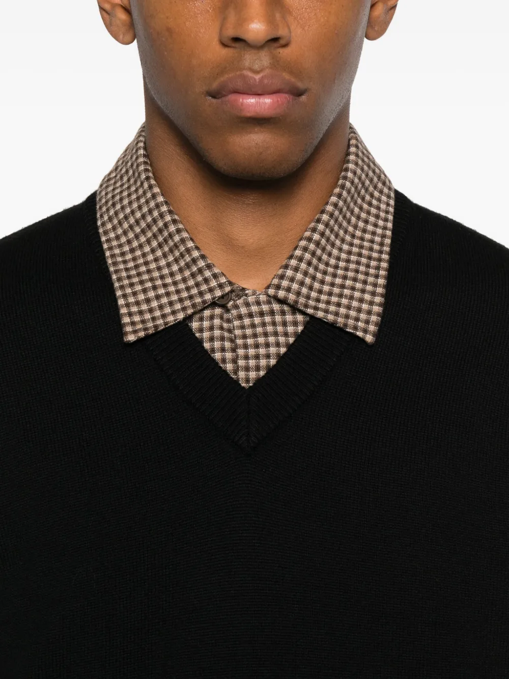 Sunflower Trui met V-hals Zwart