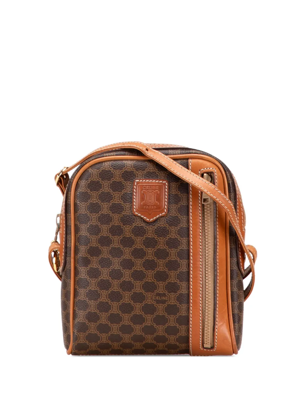 Celine Pre-Owned 2008 Macadam Coated Canvas crossbody bag | Brown | Image 1