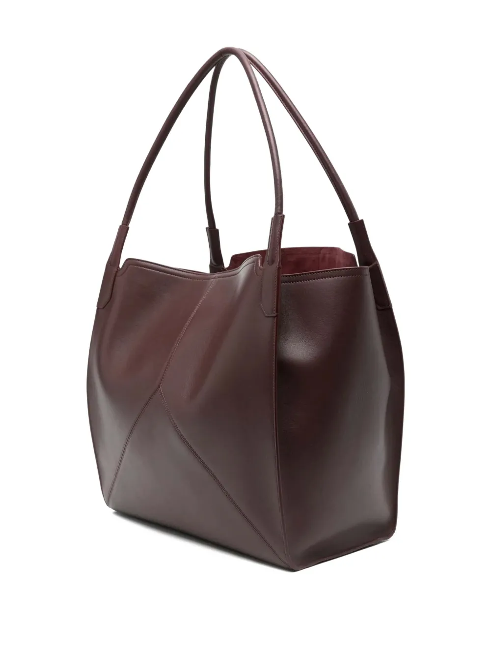 Victoria Beckham Victoria Leather Tote Bag In Brown