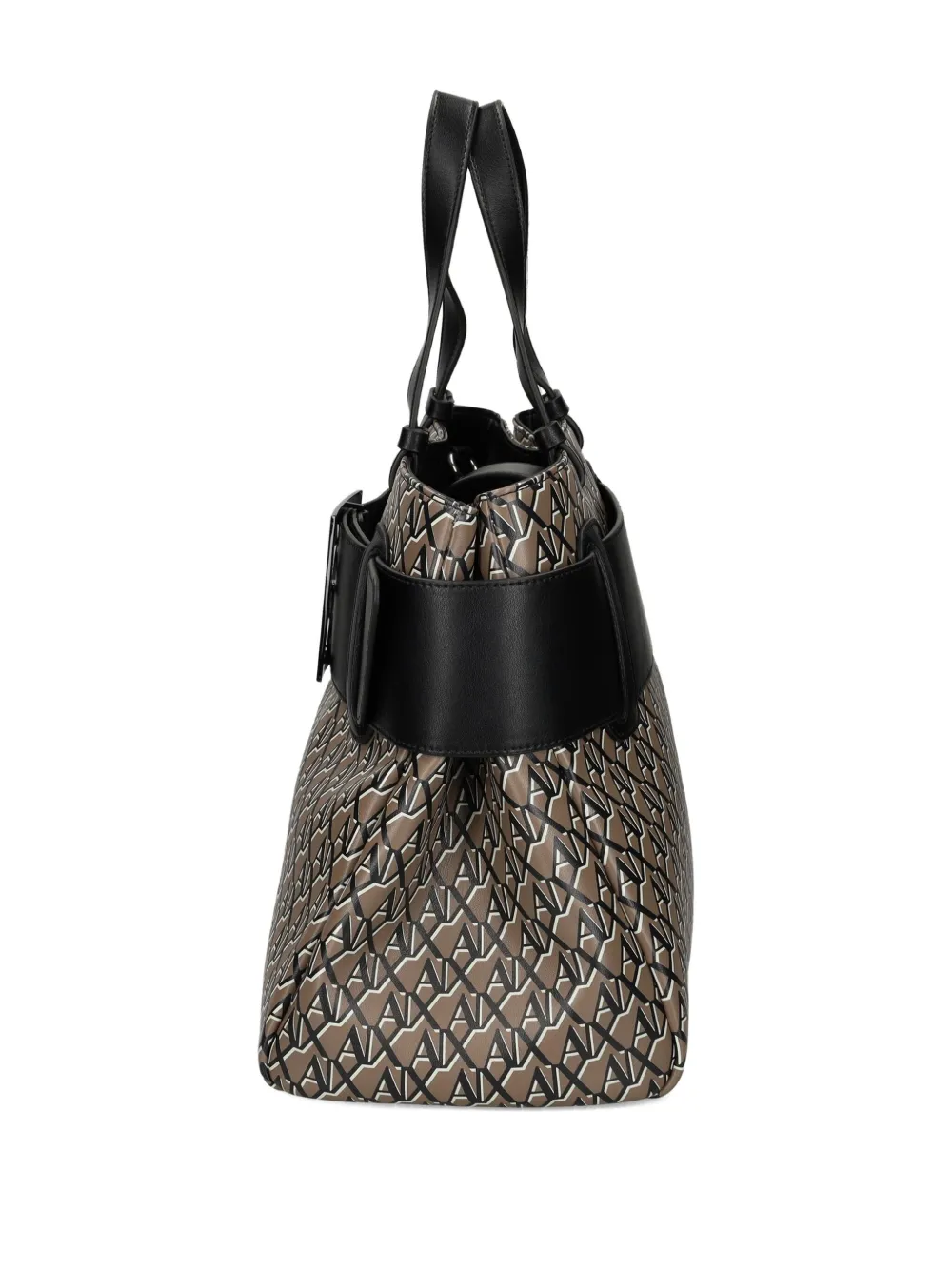 Armani Exchange Shopper met logogesp Bruin