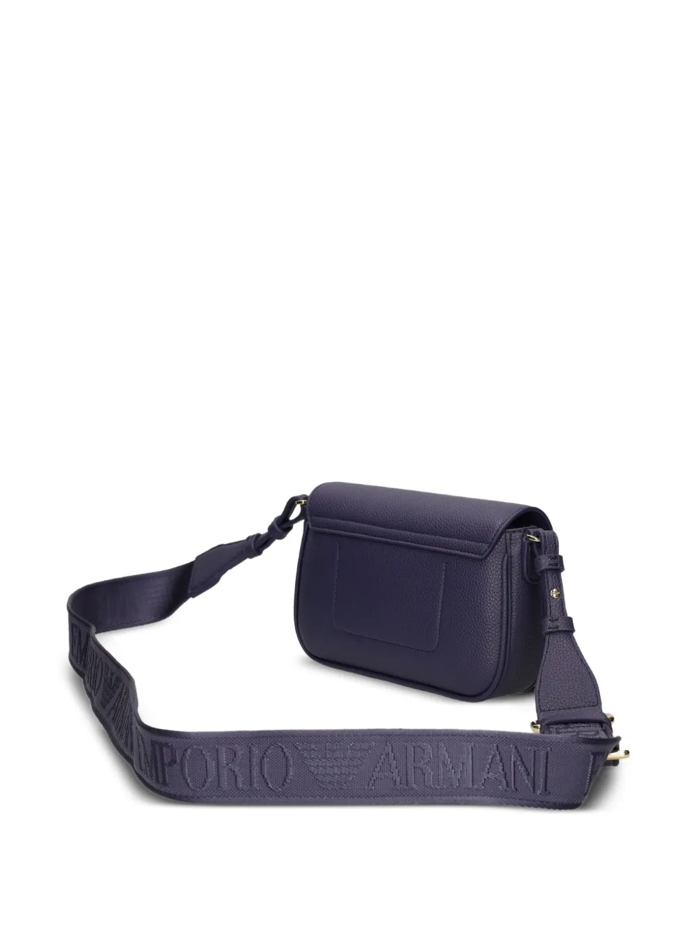 Ea7 Logo-stamp Mini Bag In Blue