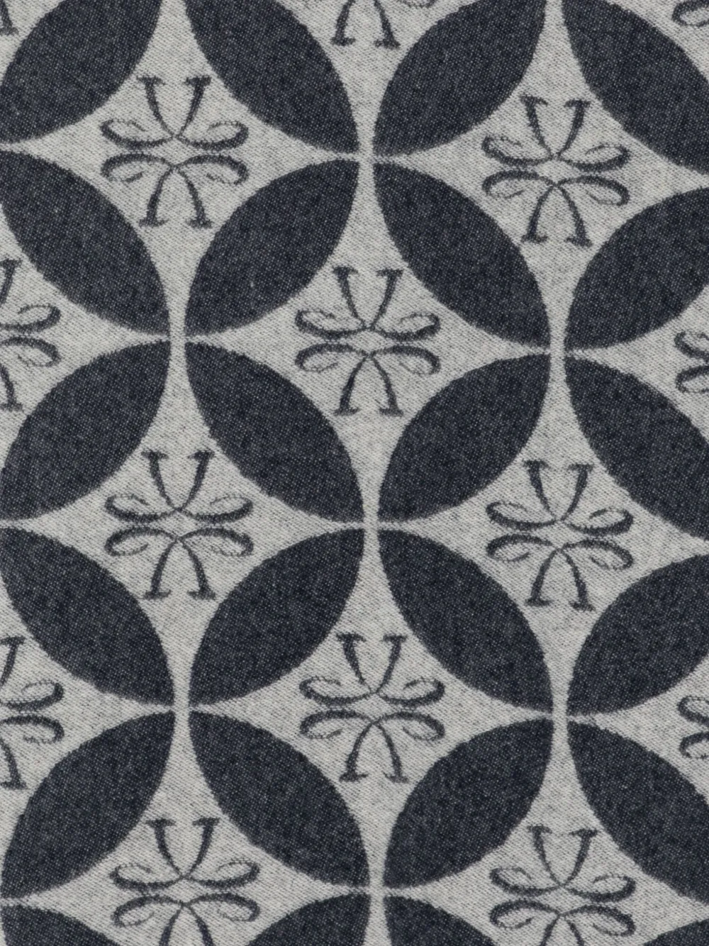 Jacob Cohën Sjaal met geometrische print - Grijs