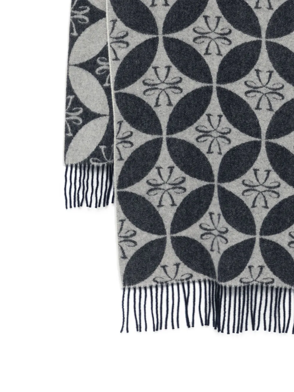 Jacob Cohën Sjaal met geometrische print Grijs