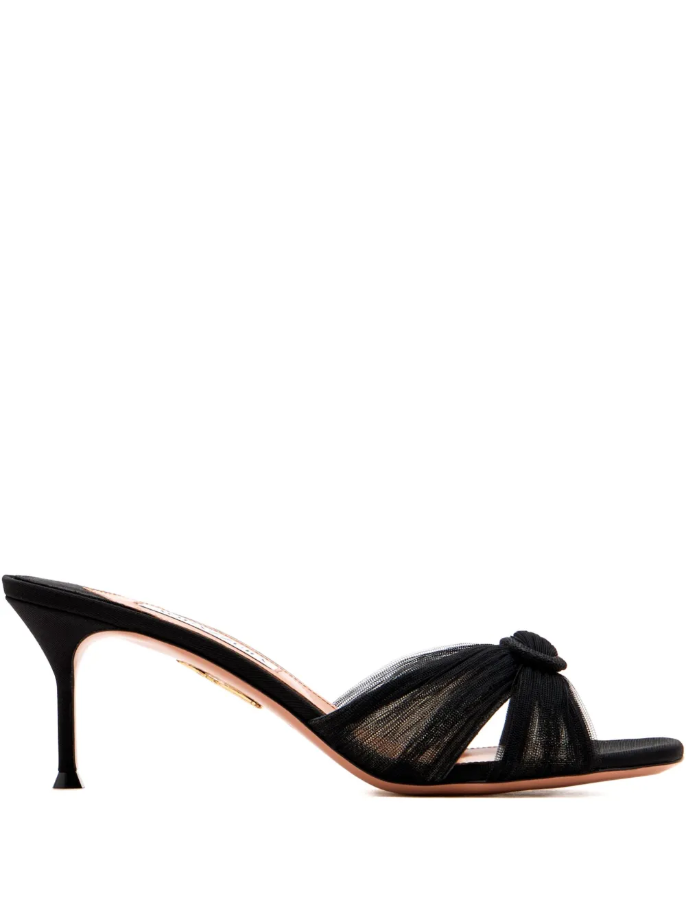 Aquazzura 65mm knot-detail sandals Black