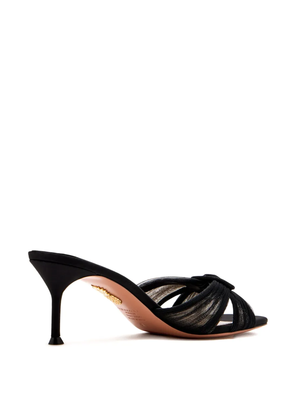 Aquazzura 65mm knot-detail sandals Black