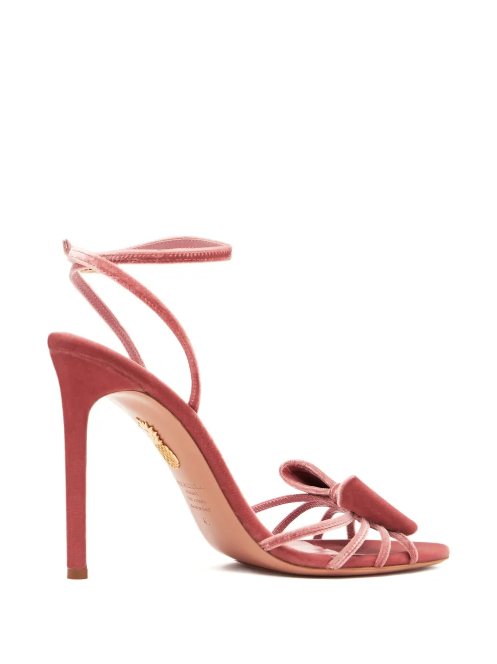Aquazzura 105 mm verfraaide stiletto sandalen Roze